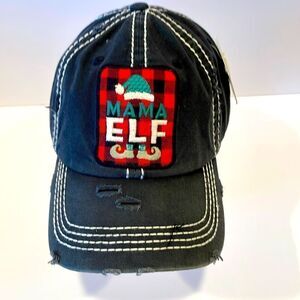 NEW Mama elf baseball hat, Christmas